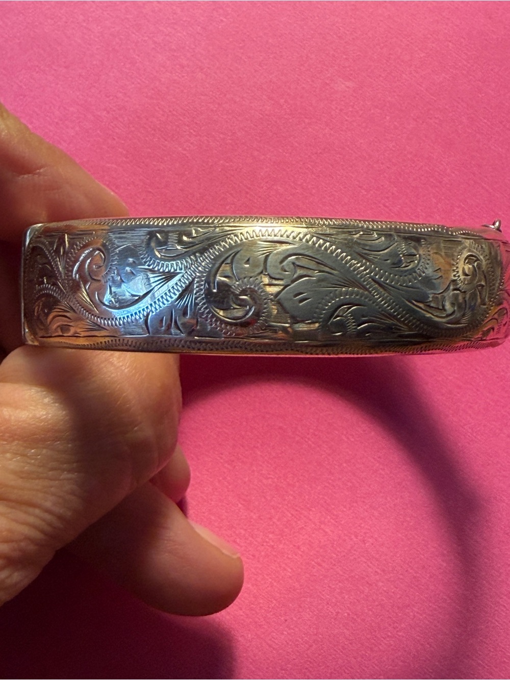 Beautiful Gold washed British Engraved bracelet